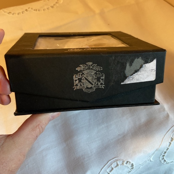 New in Box Oleg Cassini Crystal Bottle Stoppers Faceted Clear Heavy Weight NiCE - Picture 12 of 16